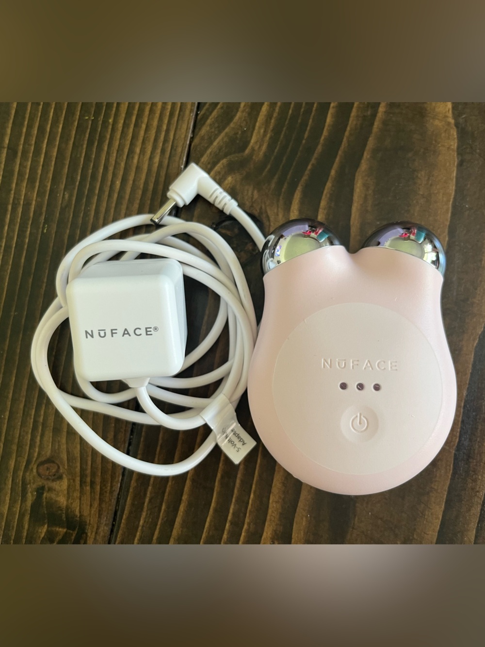 NuFace Mini+ smart Facial Toning Device - Blush Pink